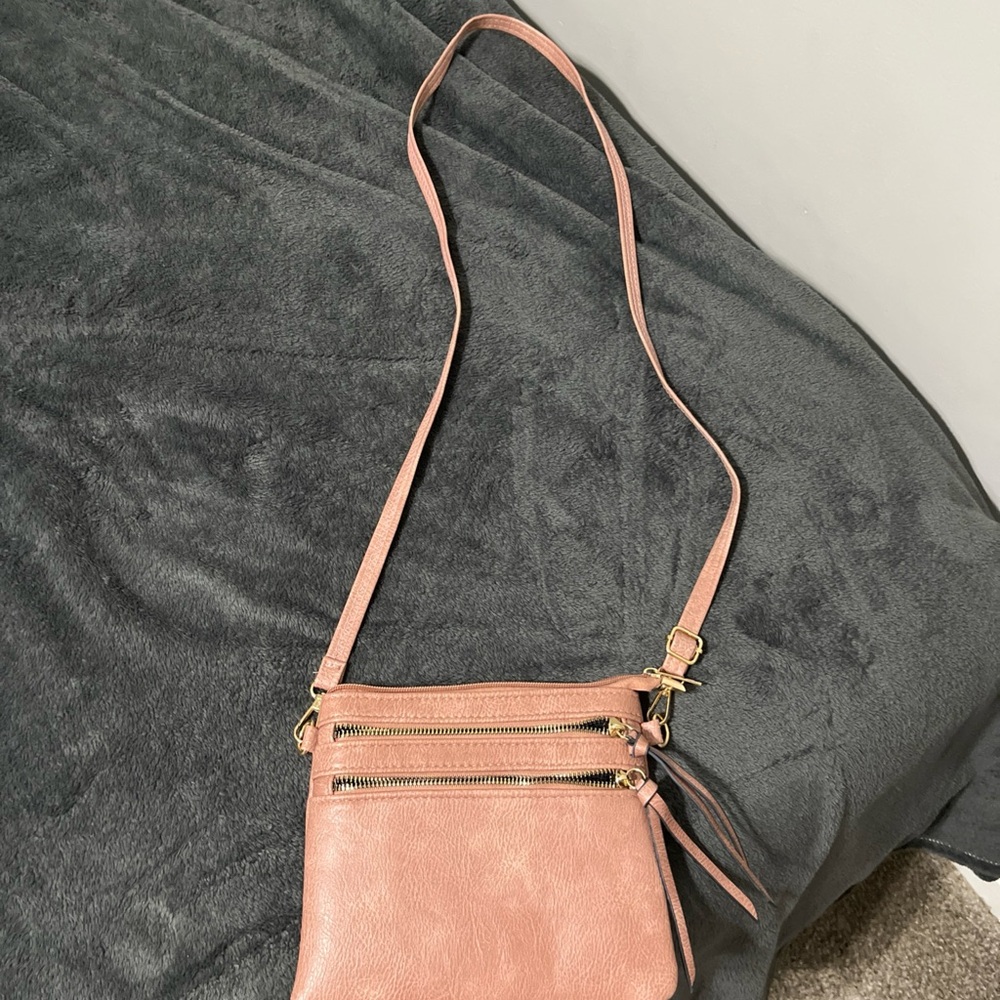 Elegant Pink Crossbody Bag
